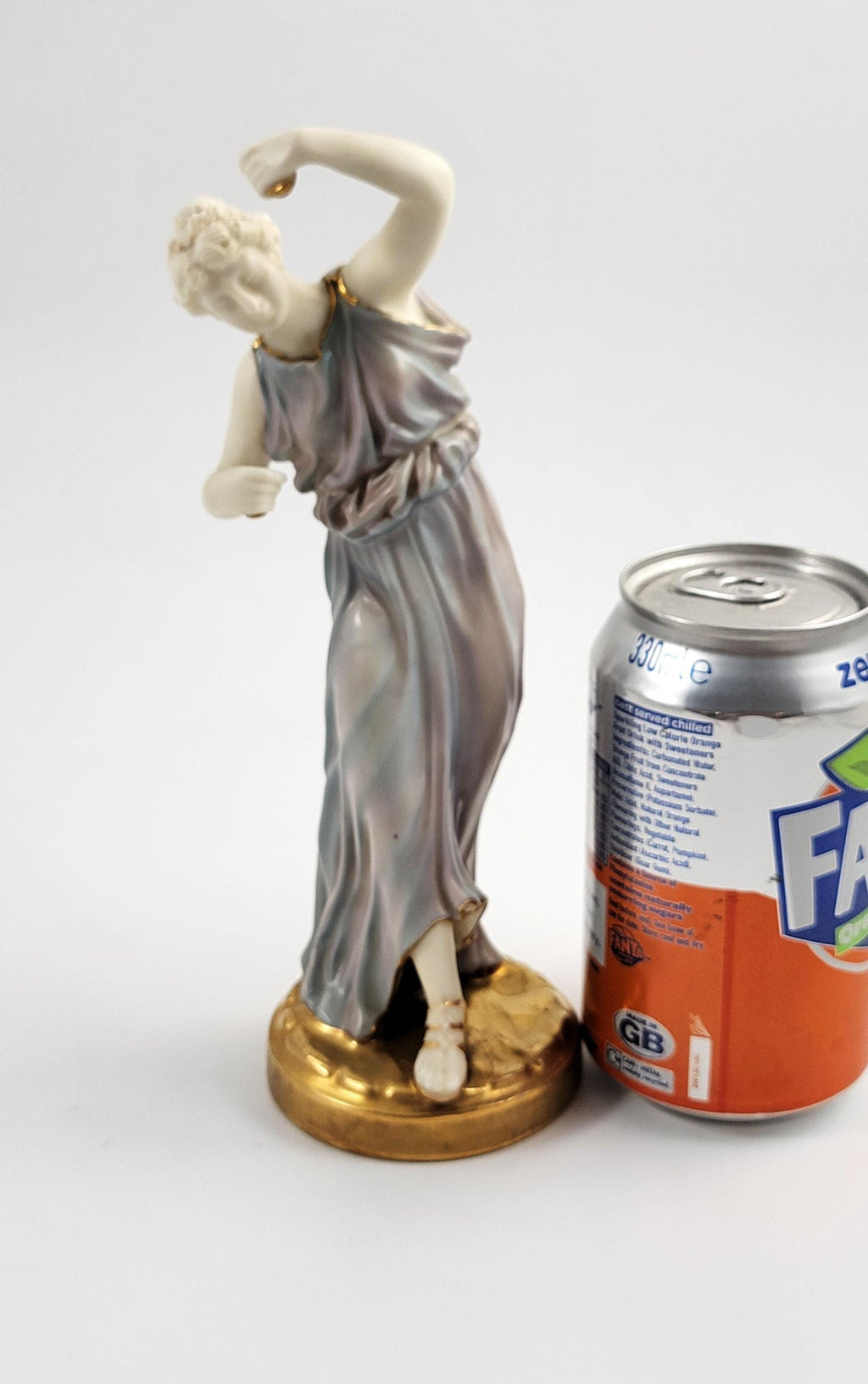 Rare Royal Worcester Porcelain Figurine of a Dancing, Lustrous Dark Glaze