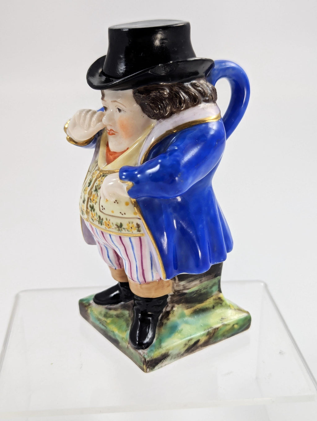 Stevenson & Hancock, Derby, Toby Jug “Snuff Taker”, c.1862