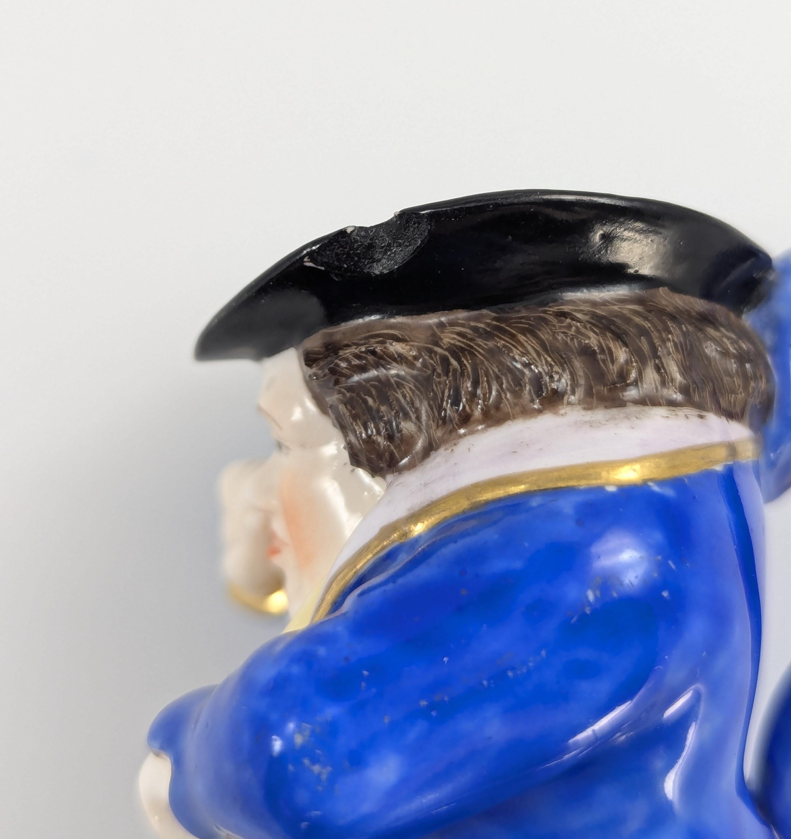 Stevenson & Hancock, Derby, Toby Jug “Snuff Taker”, c.1862