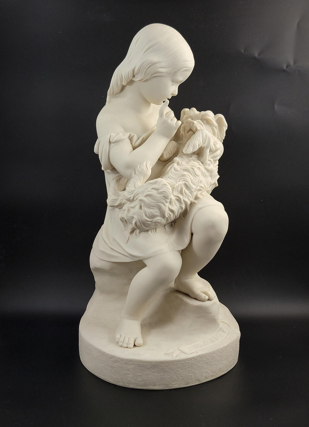Victorian Parian Porcelain Figure: 'Go to Sleep' by John Durham, Copeland Art Union London