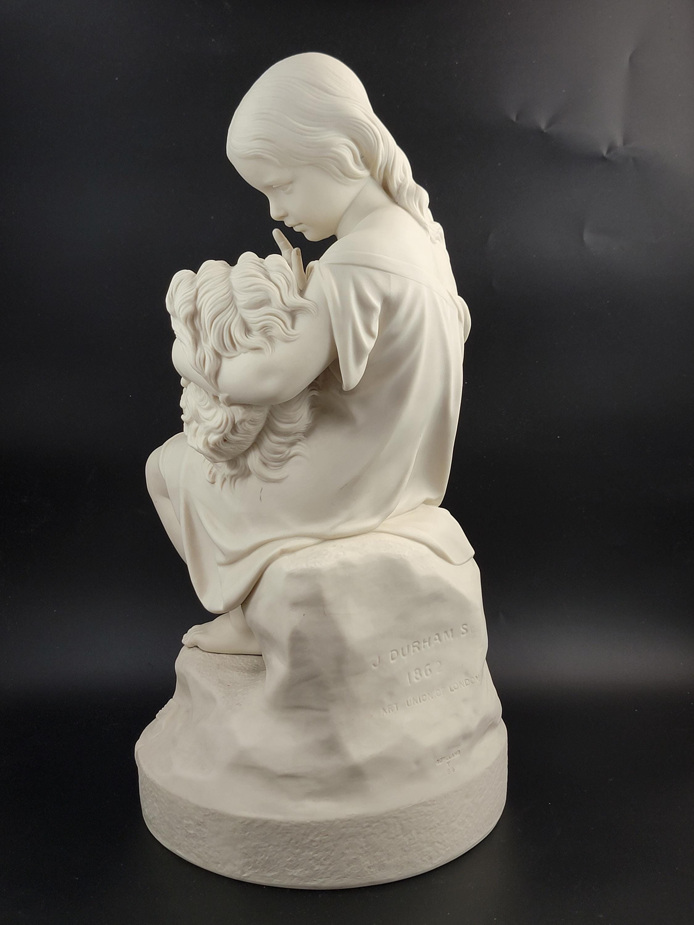 Victorian Parian Porcelain Figure: 'Go to Sleep' by John Durham, Copeland Art Union London