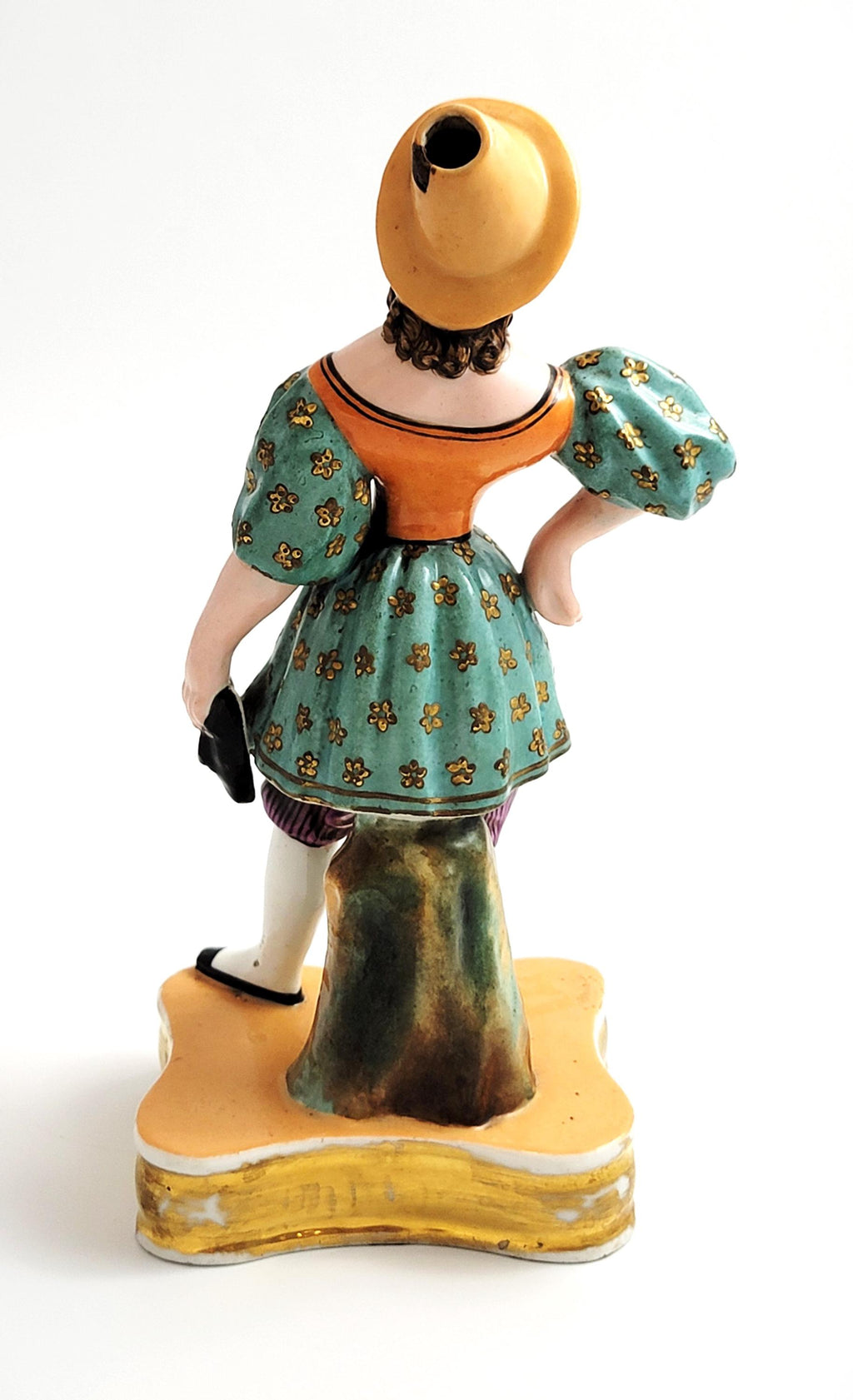 Jacob Petit Perfume Bottle, French Ceramic Figurine, Columbina, c.1830