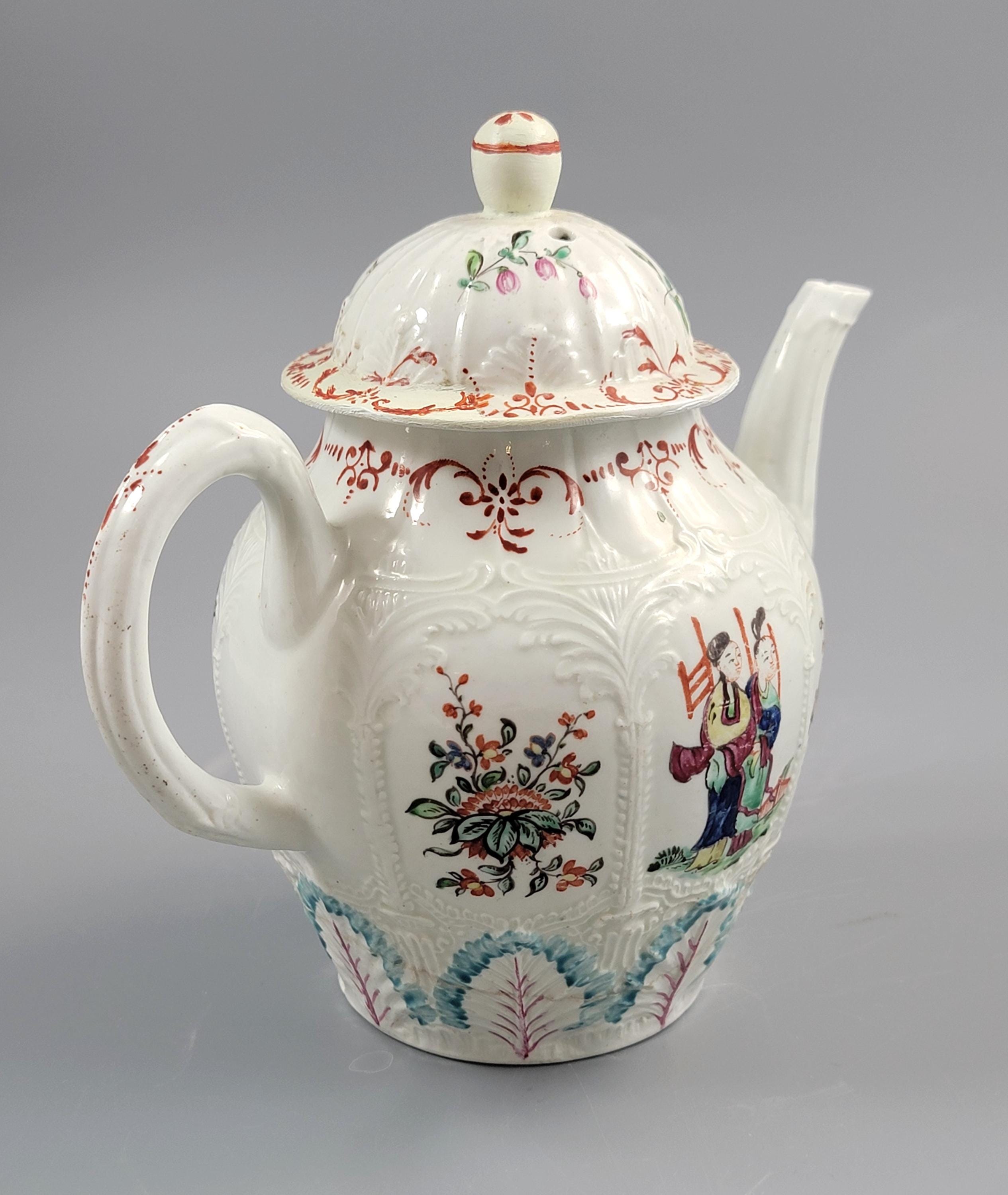 Antique 18th Century Chinoiserie Teapot, Philip Christian Liverpool, ca. 1775