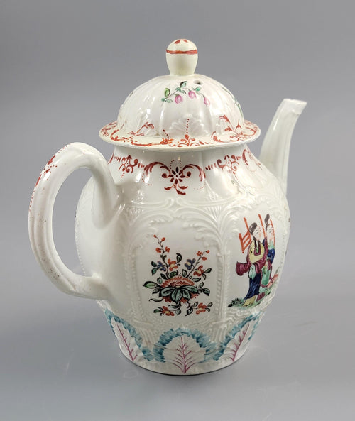 Antique 18th Century Chinoiserie Teapot, Philip Christian Liverpool, ca. 1775