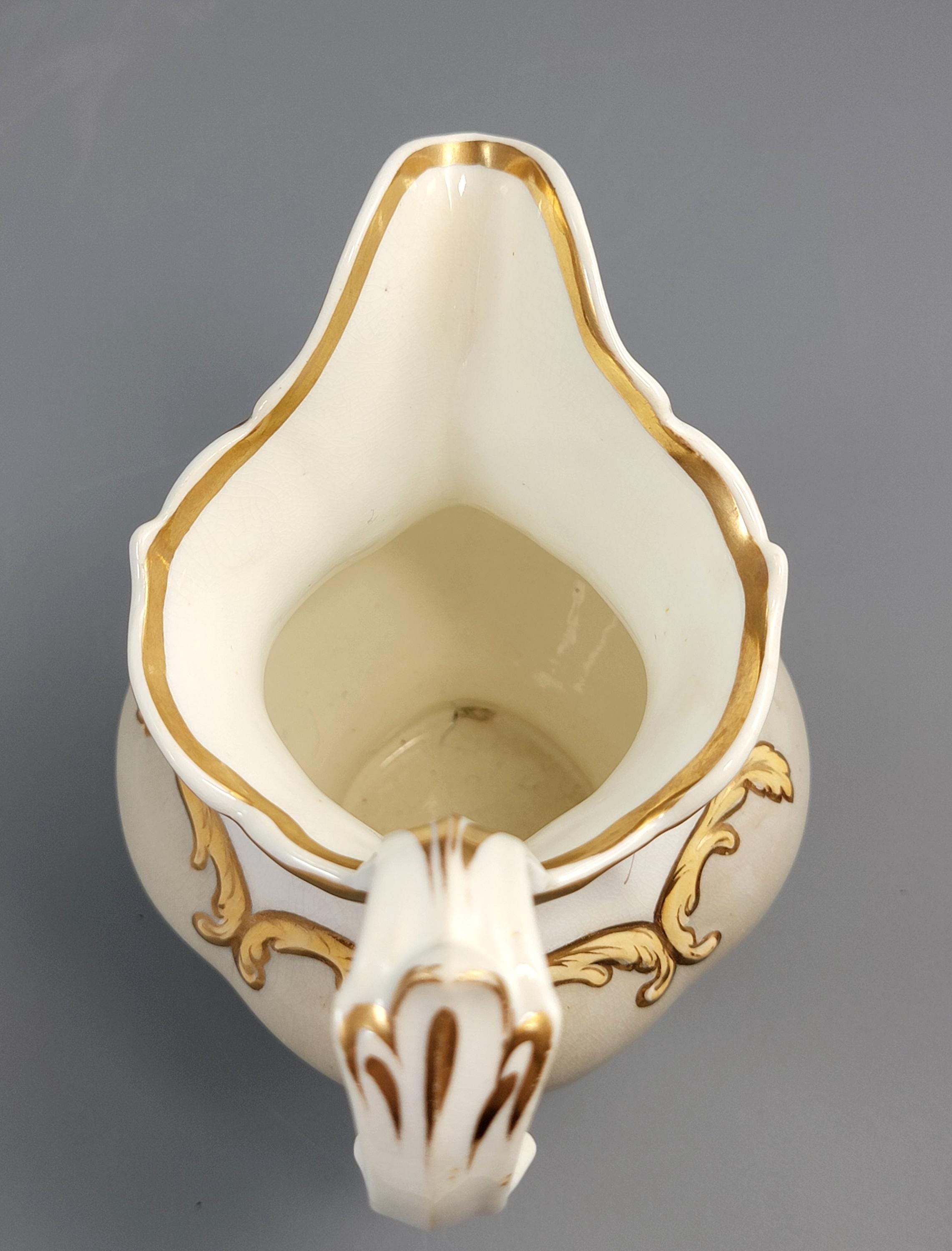 Antique English Porcelain Jug by Rockingham, Model 8376, c.1830