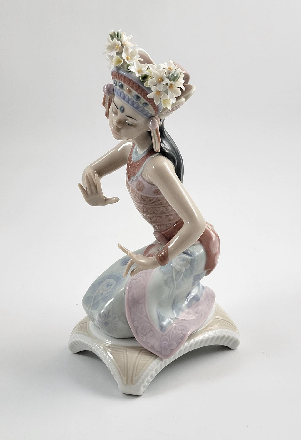 Lladro Bali Dancer, Model 6142, Indian Pose, 1993,Rare