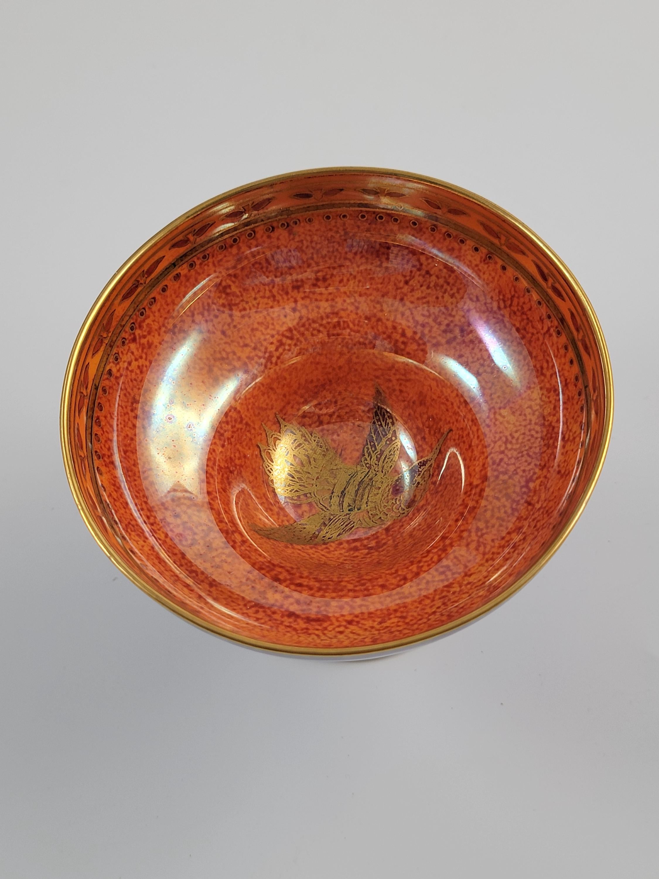 Makeig-Jones Wedgwood Lustre Melba Cup, Hummingbird & Geese, Z5294, c.1915