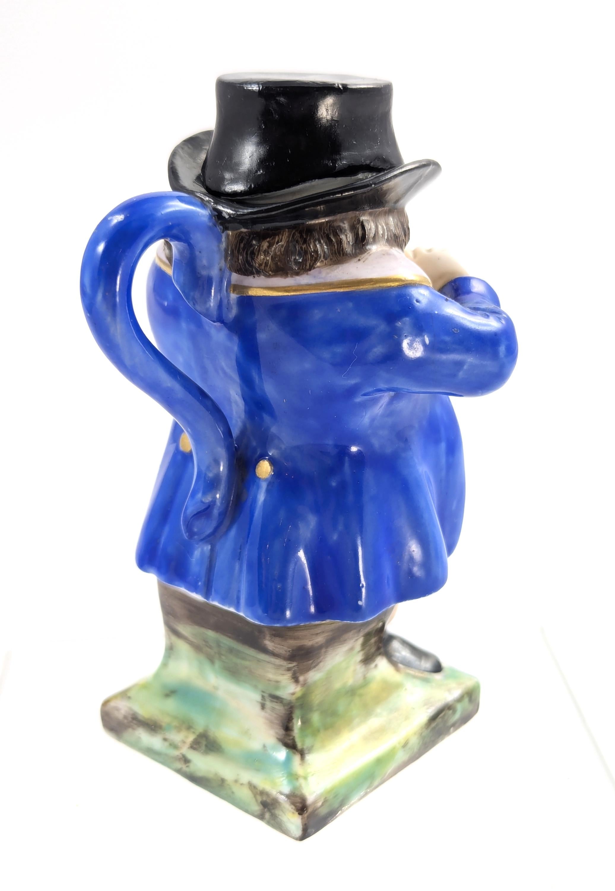 Stevenson & Hancock, Derby, Toby Jug “Snuff Taker”, c.1862