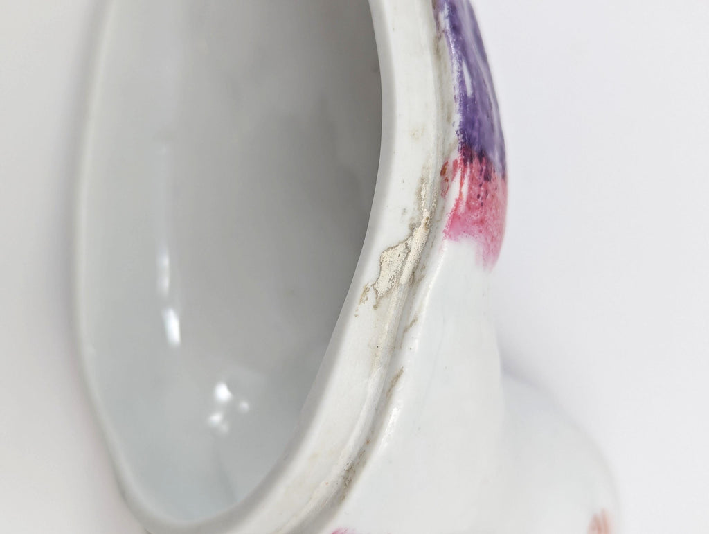 Russian Kuznetsov Porcelain Bird Butter Dish, Antique Imperial, c.1880