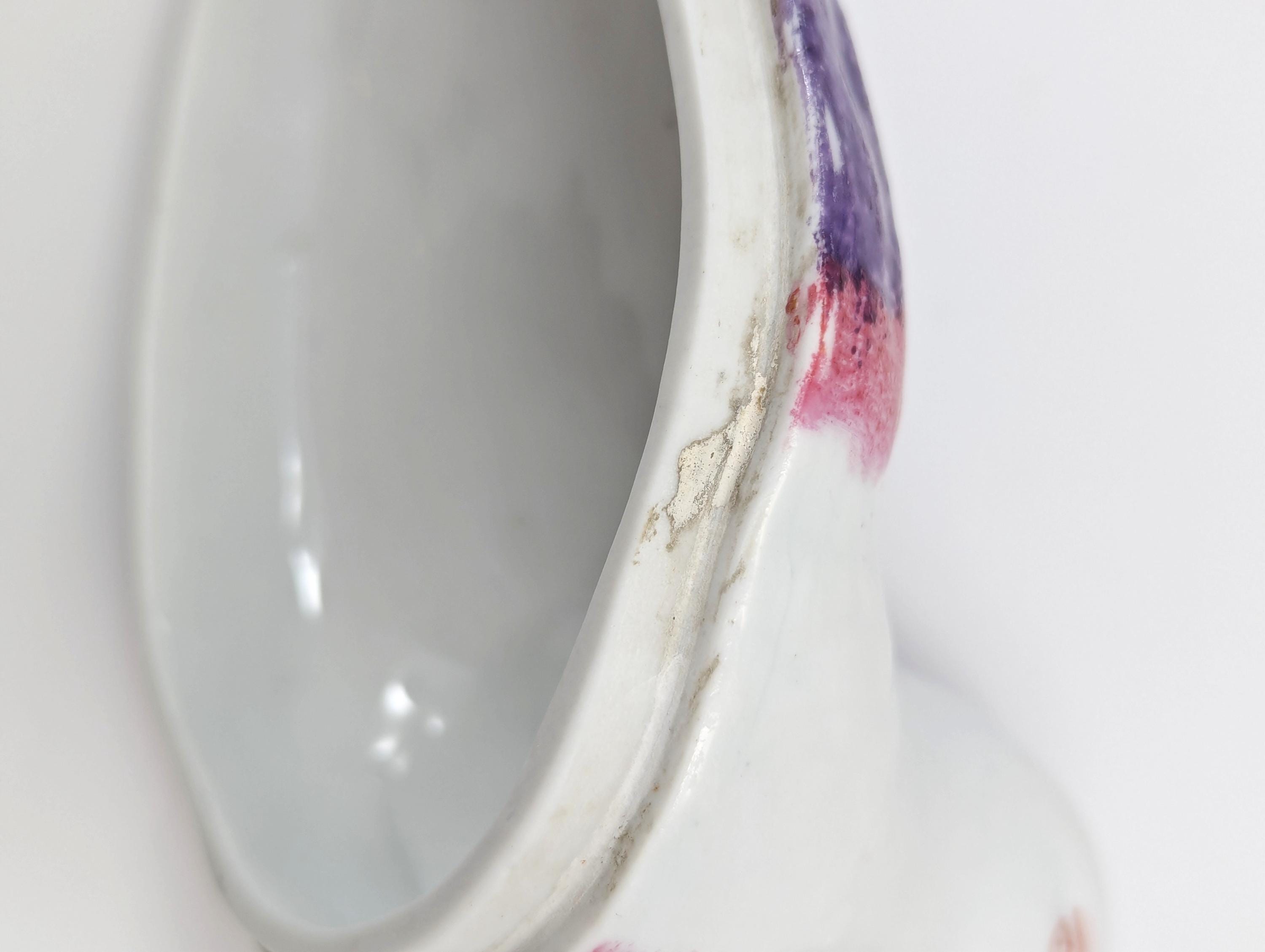 Russian Kuznetsov Porcelain Bird Butter Dish, Antique Imperial, c.1880