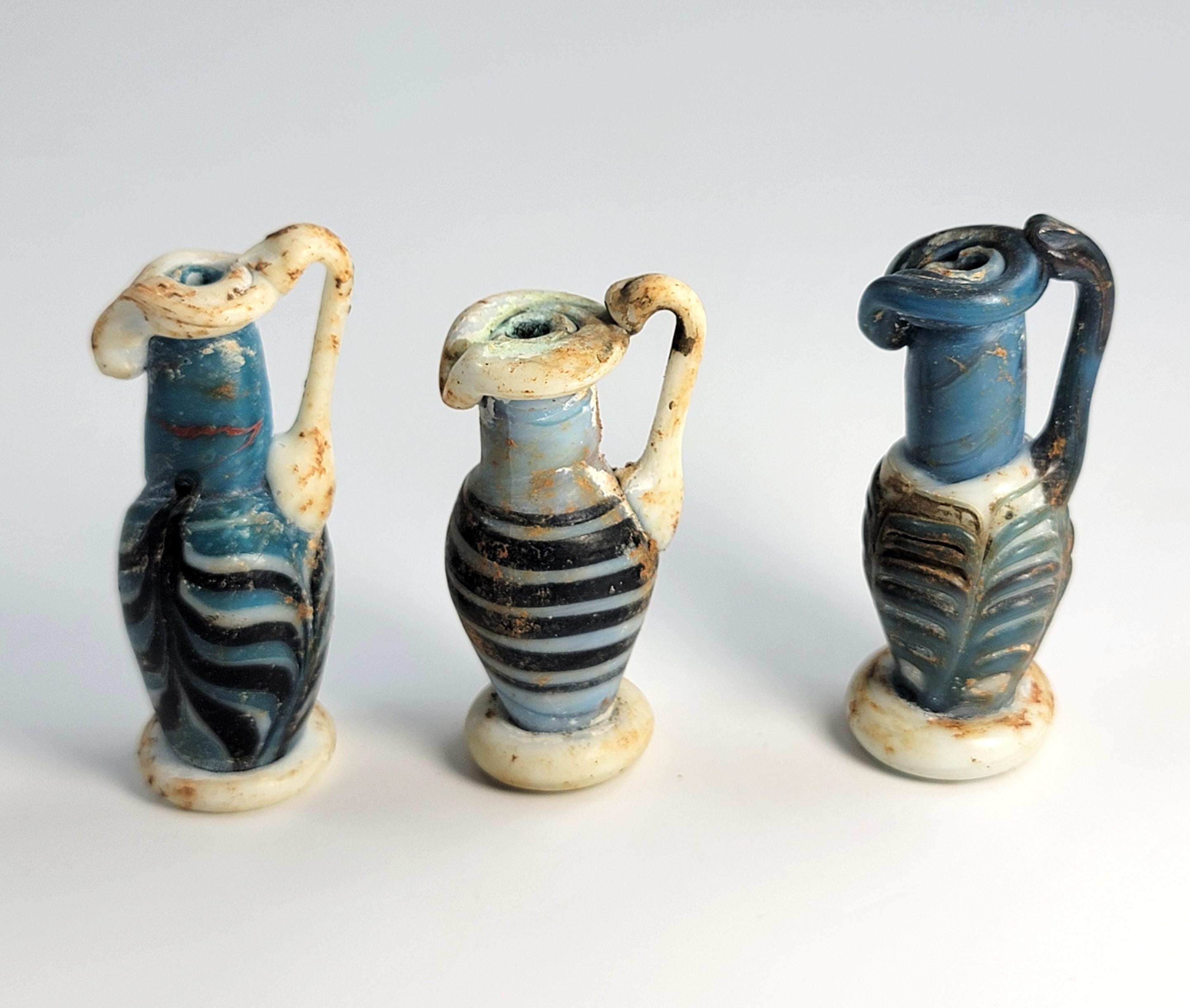 Ancient Roman Glass Bottles Set, 2nd–3rd c AD