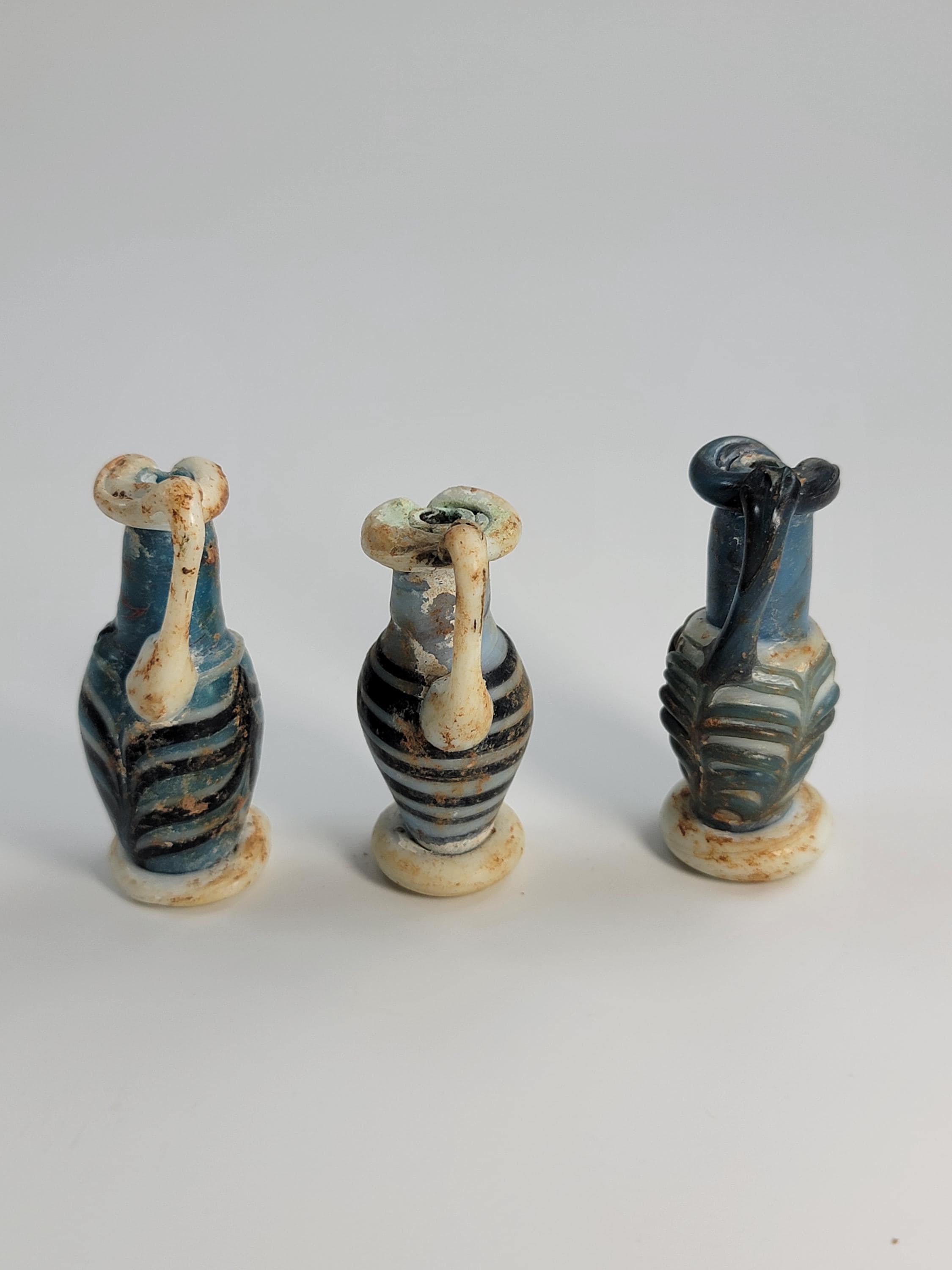 Ancient Roman Glass Bottles Set, 2nd–3rd c AD