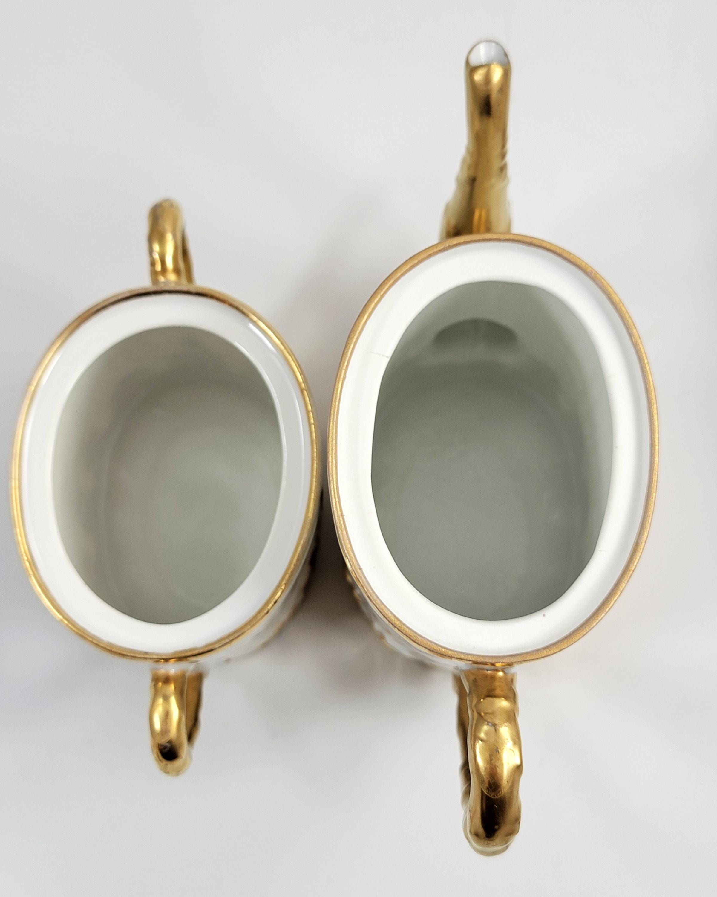 Antique Limoges Coffee Set: Ahrenfeldt & Asalvary French Porcelain, c.1895