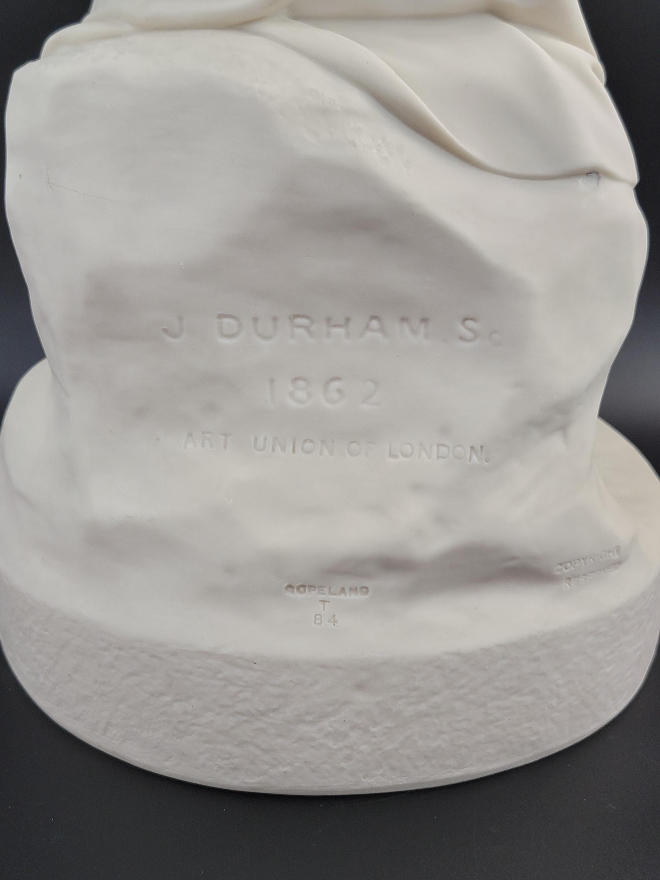 Victorian Parian Porcelain Figure: 'Go to Sleep' by John Durham, Copeland Art Union London
