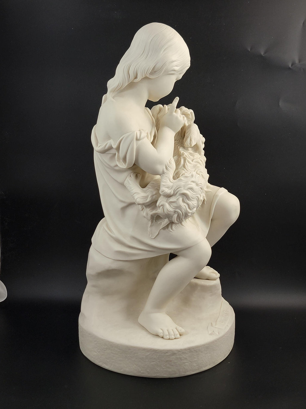 Victorian Parian Porcelain Figure: 'Go to Sleep' by John Durham, Copeland Art Union London
