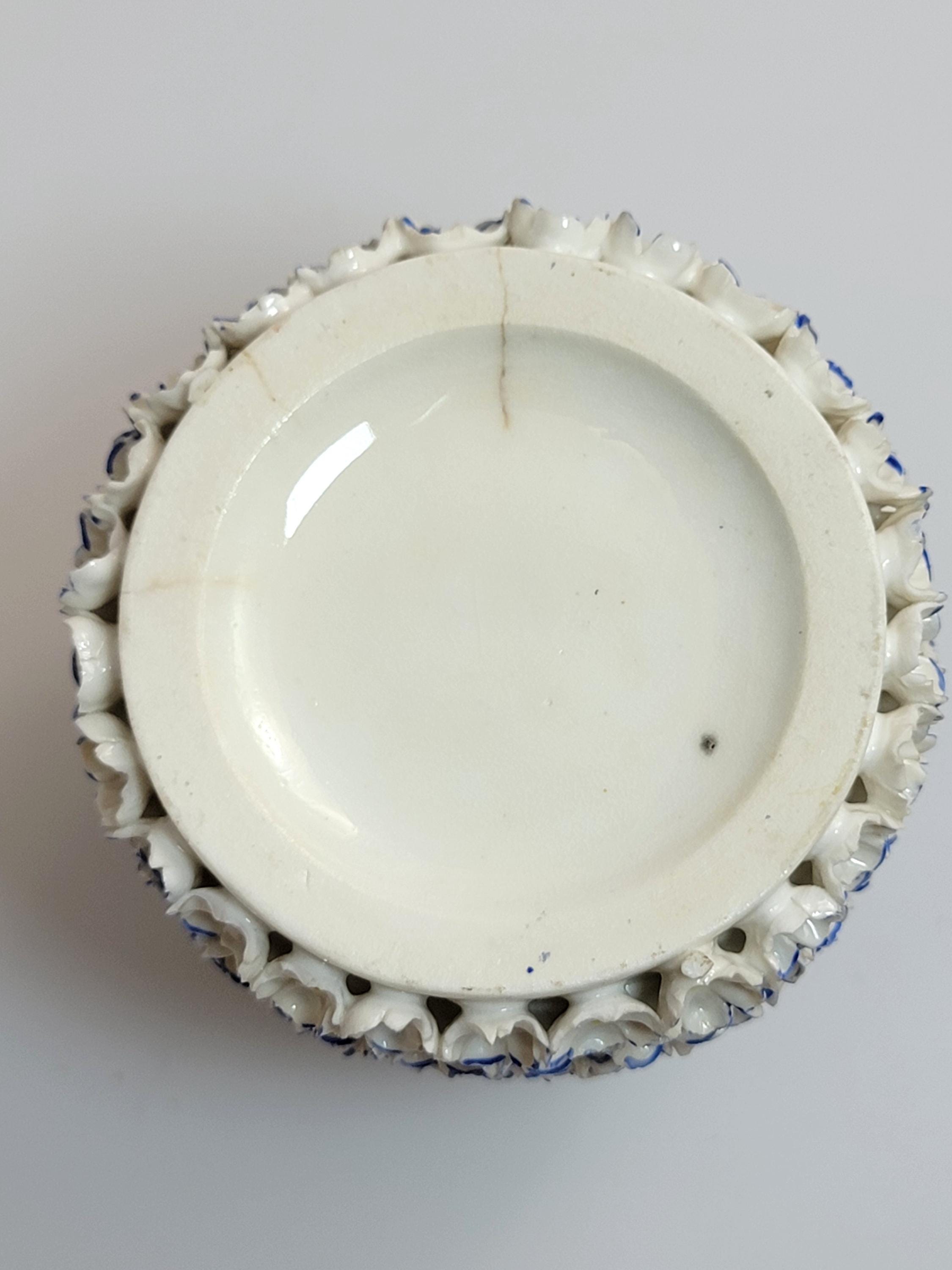 Royal Worcester Porcelain Perfume Bottle, Hand-Applied Forget-me-not Encrustation, c. 1870 – Rare Victorian Collectible Gift