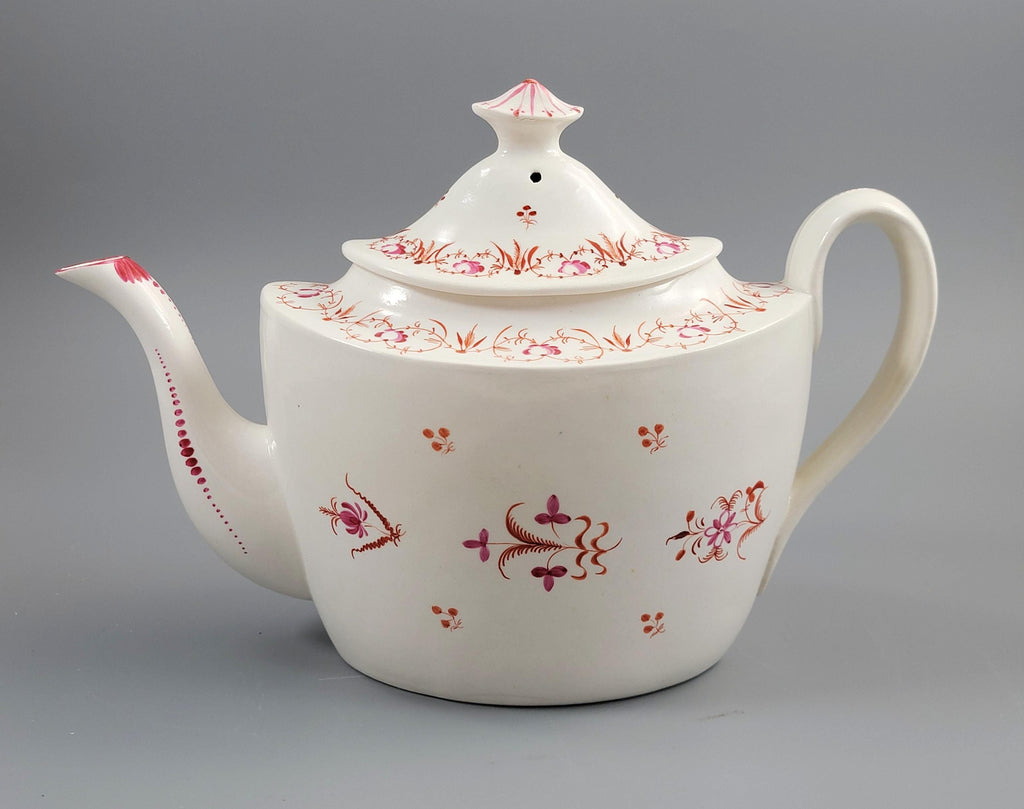 Rare Factory Z Thomas Wolfe Staffordshire Teapot c1800 Maisels Collection Bone China Pattern 165