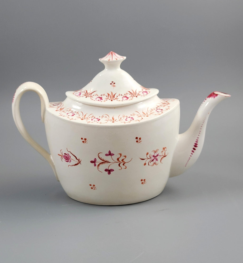 Rare Factory Z Thomas Wolfe Staffordshire Teapot c1800 Maisels Collection Bone China Pattern 165
