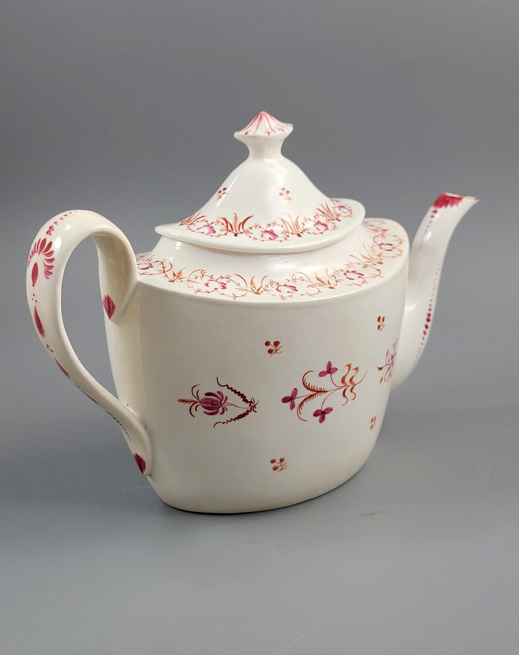Rare Factory Z Thomas Wolfe Staffordshire Teapot c1800 Maisels Collection Bone China Pattern 165