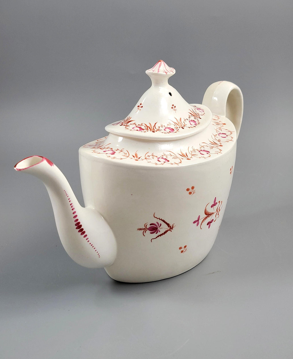 Rare Factory Z Thomas Wolfe Staffordshire Teapot c1800 Maisels Collection Bone China Pattern 165