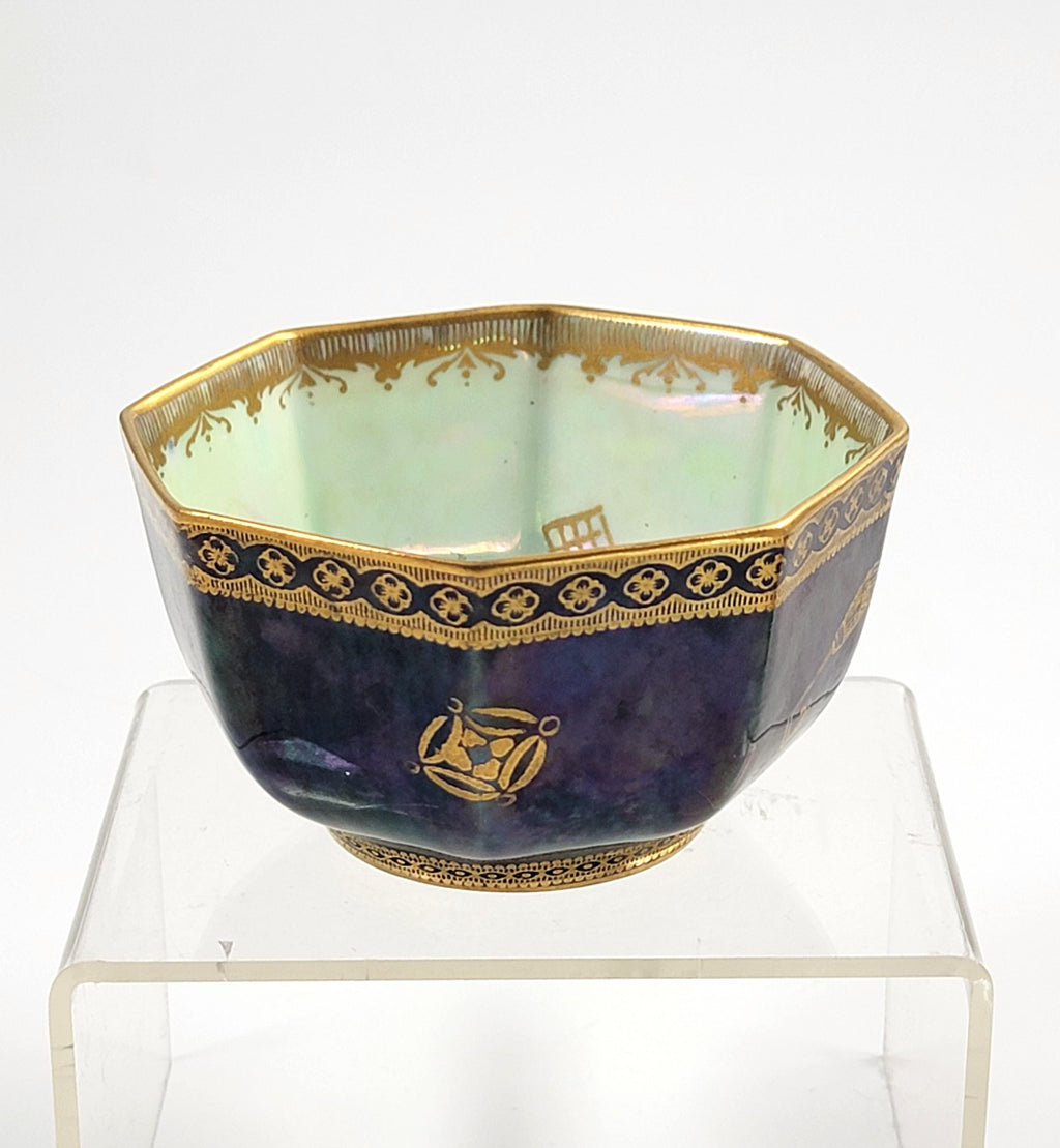 Rare Wedgwood Fairyland Lustre Octagonal Bowl by Daisy Makeig-Jones, c.1915