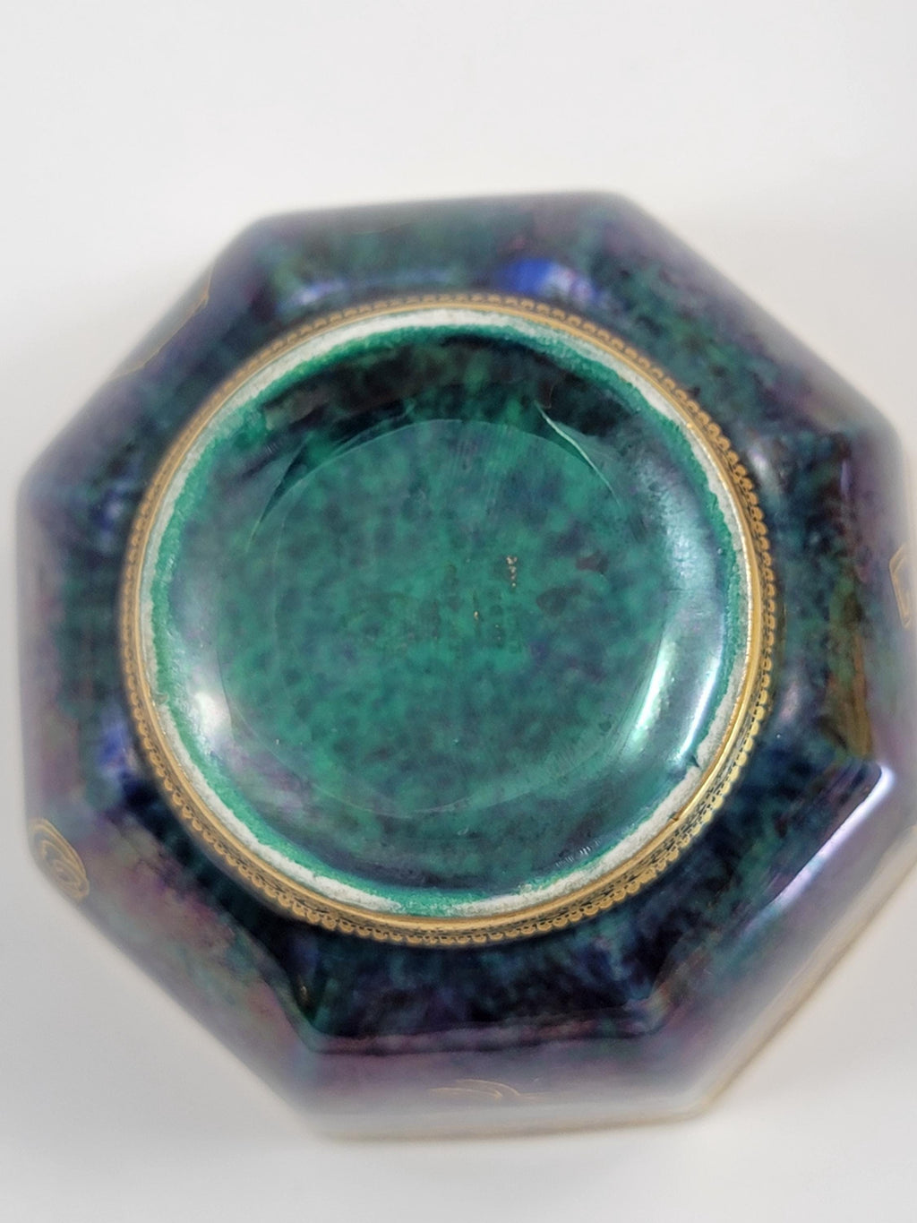 Rare Wedgwood Fairyland Lustre Octagonal Bowl by Daisy Makeig-Jones, c.1915
