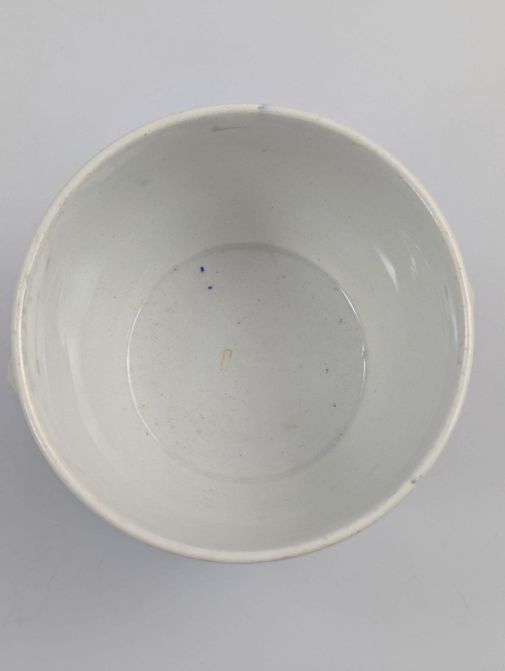Victorian Mulberry Transferware Sugar Bowl, Staffordshire, c.1840, Lion Mask Handles, Antique English Pottery