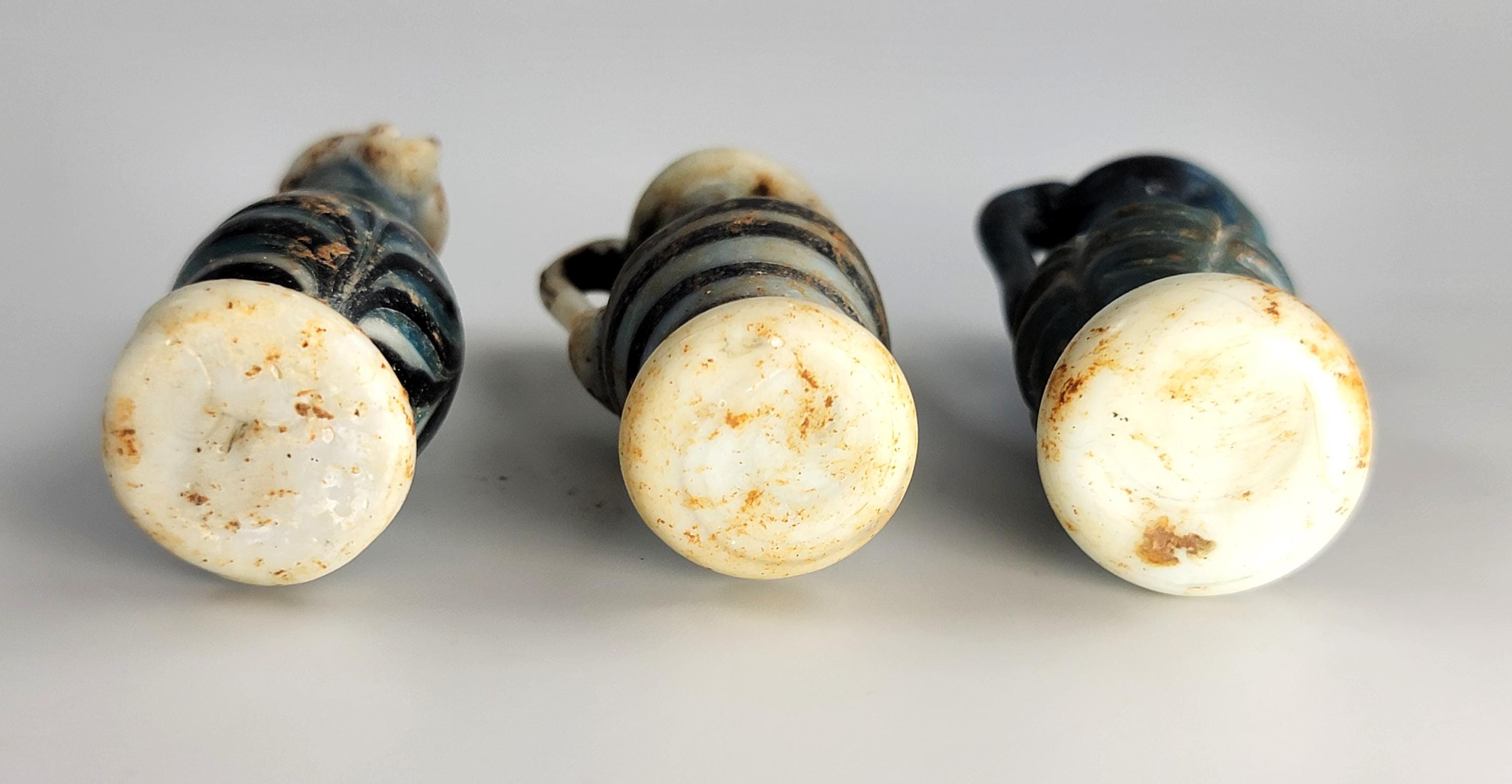 Ancient Roman Glass Bottles Set, 2nd–3rd c AD