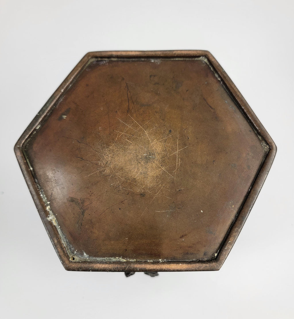 Antique Chinese Bronze Censer, Fu Lion, 19thC Qing