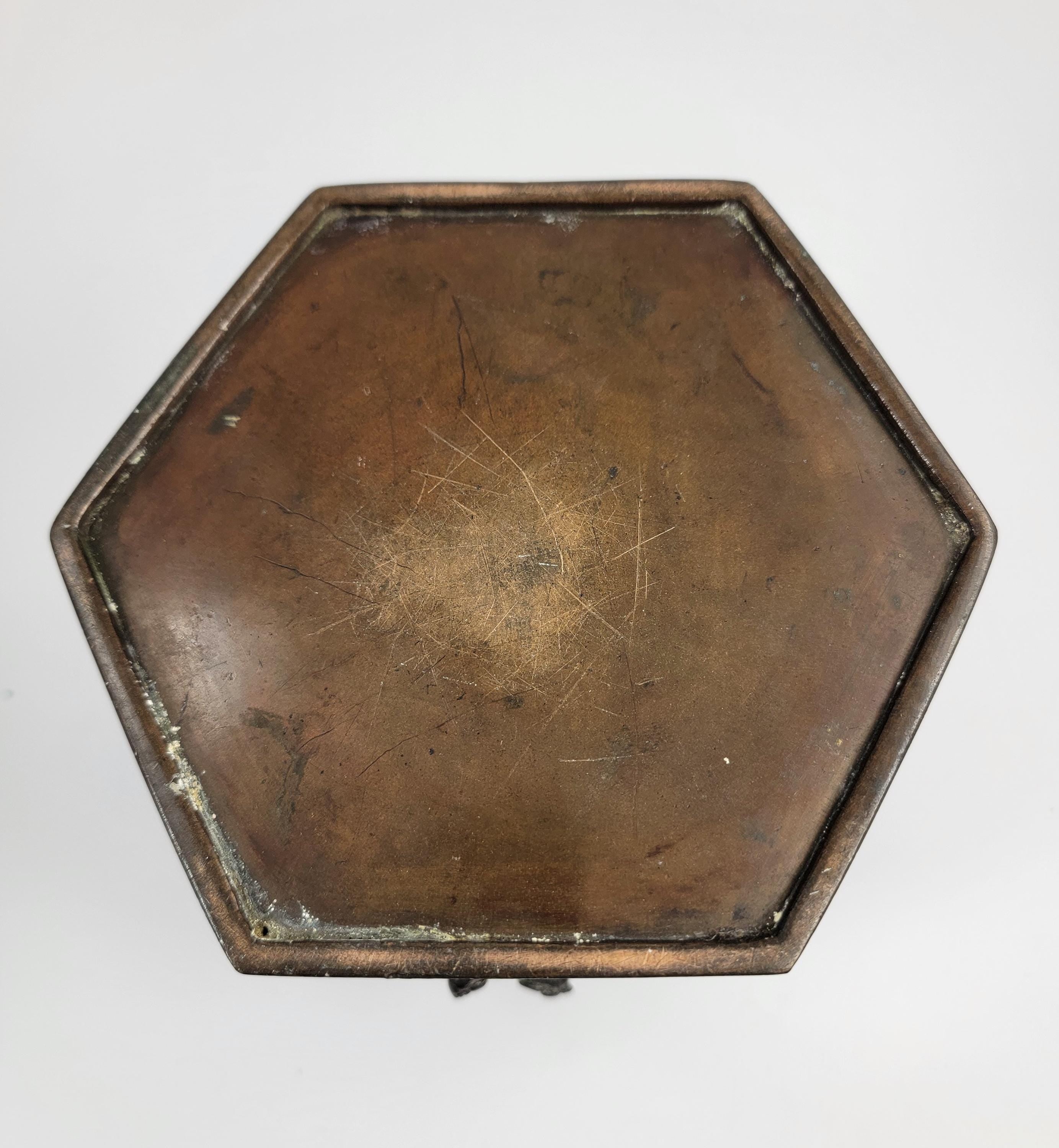 Antique Chinese Bronze Censer, Fu Lion, 19thC Qing