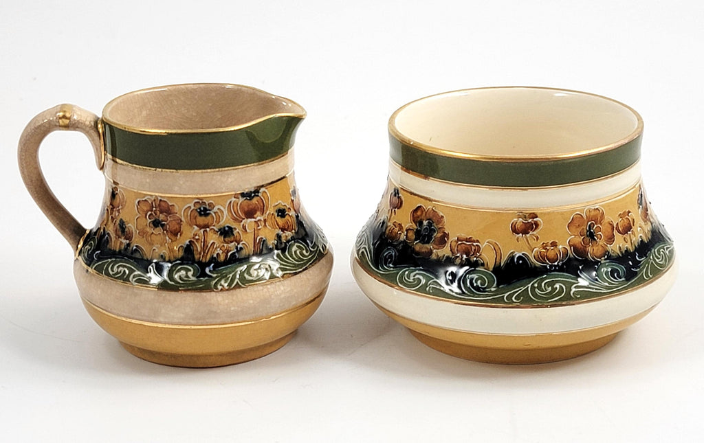 William Moorcroft for Macintyre, Early Art Nouveau Florian Ware Tea Service, 1902