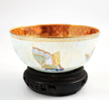 Daisy Makeig-Jones Wedgwood Butterfly Lustre Bowl, Mother-of-Pearl & Orange, Z4832, c.1915, Hand Painted