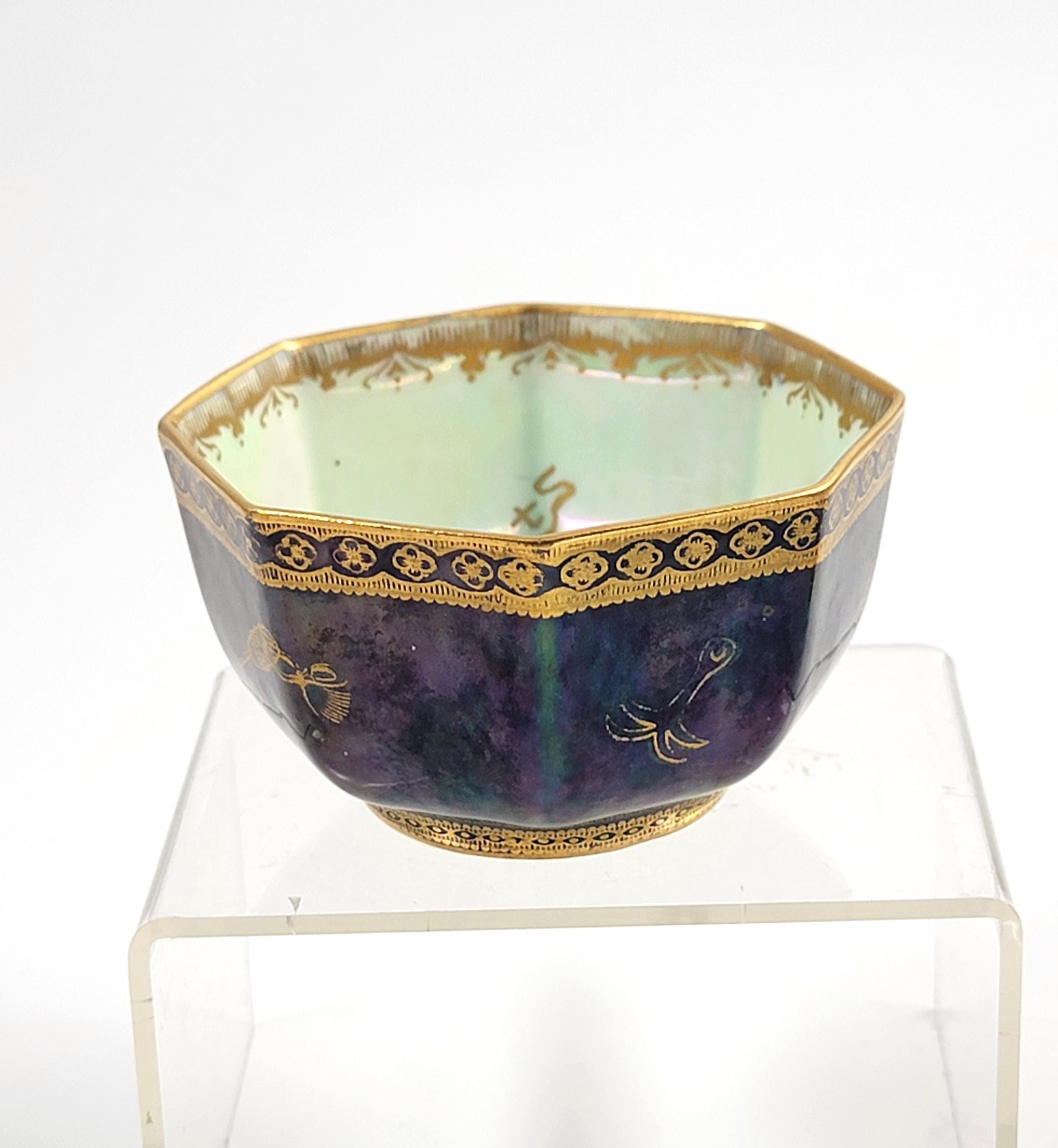 Rare Wedgwood Fairyland Lustre Octagonal Bowl by Daisy Makeig-Jones, c.1915