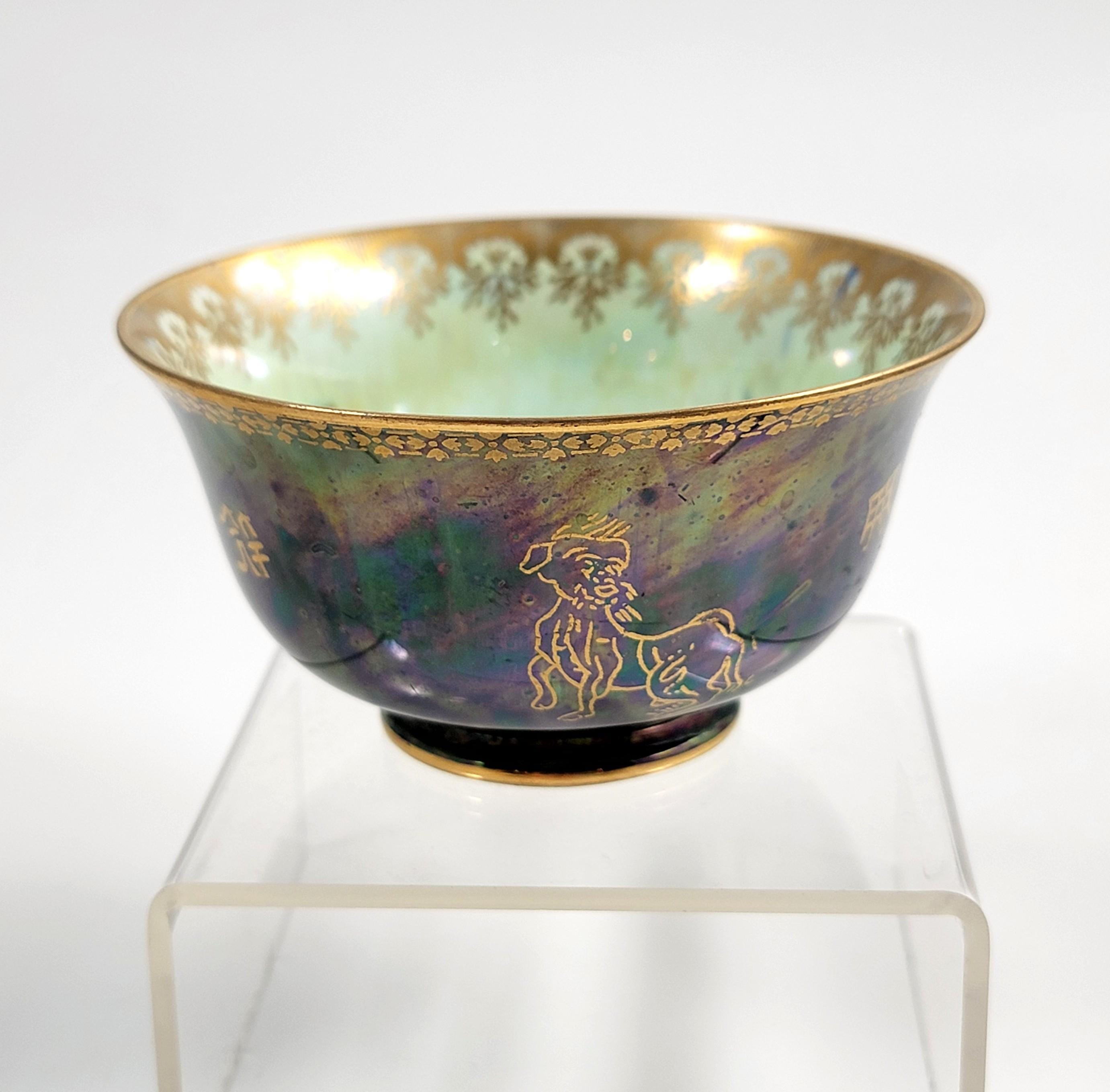 Daisy Makeig-Jones Wedgwood, Lustre Bowl, Coiling Dragon, c.1915