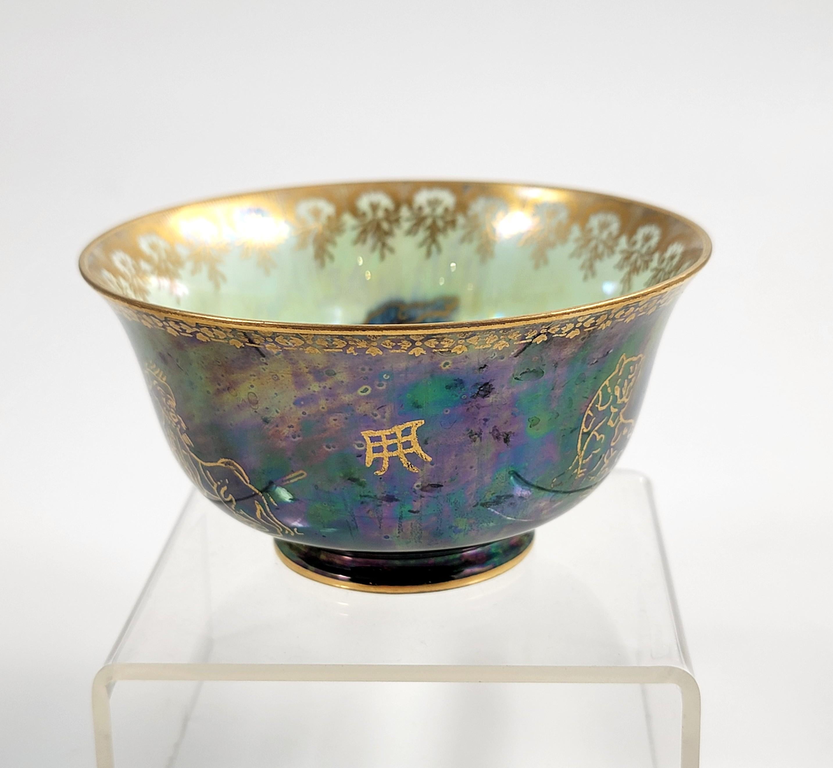 Daisy Makeig-Jones Wedgwood, Lustre Bowl, Coiling Dragon, c.1915