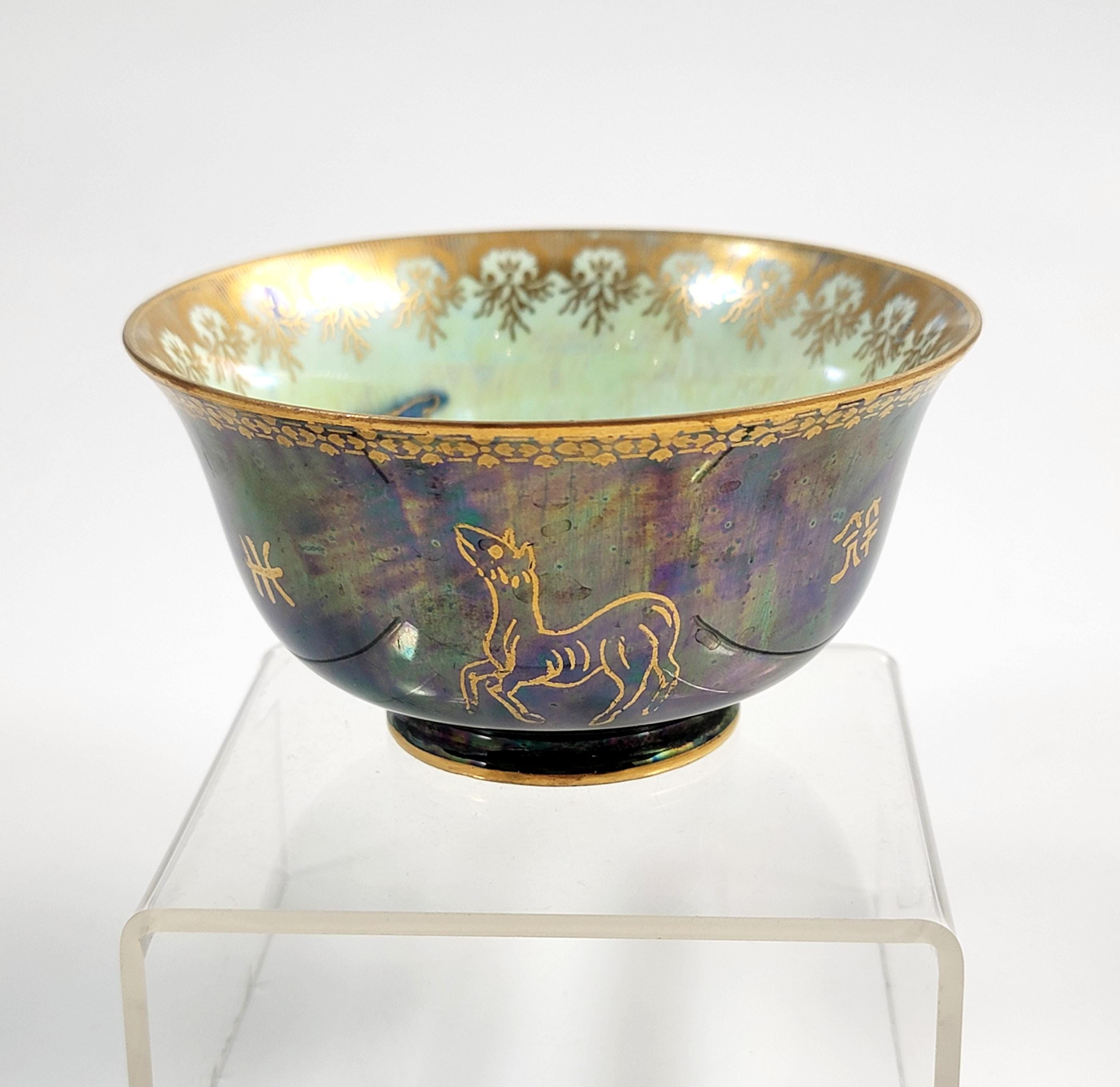 Daisy Makeig-Jones Wedgwood, Lustre Bowl, Coiling Dragon, c.1915