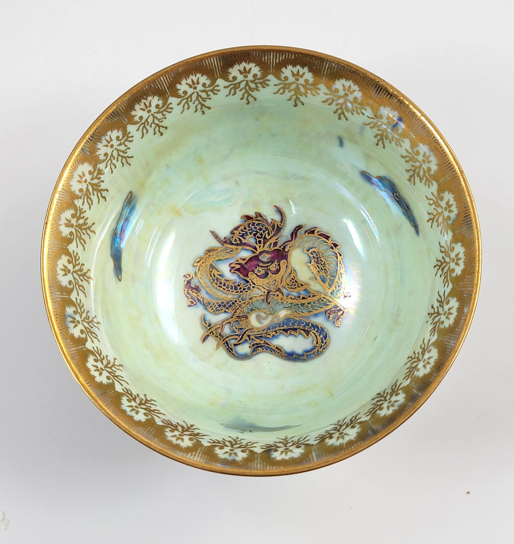 Daisy Makeig-Jones Wedgwood, Lustre Bowl, Coiling Dragon, c.1915