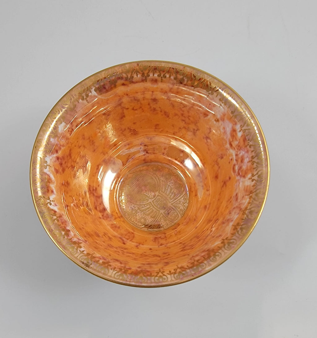 Daisy Makeig-Jones Wedgwood, Rare Lustre Bowl, Butterflies & Oriental Motifs, c.1915