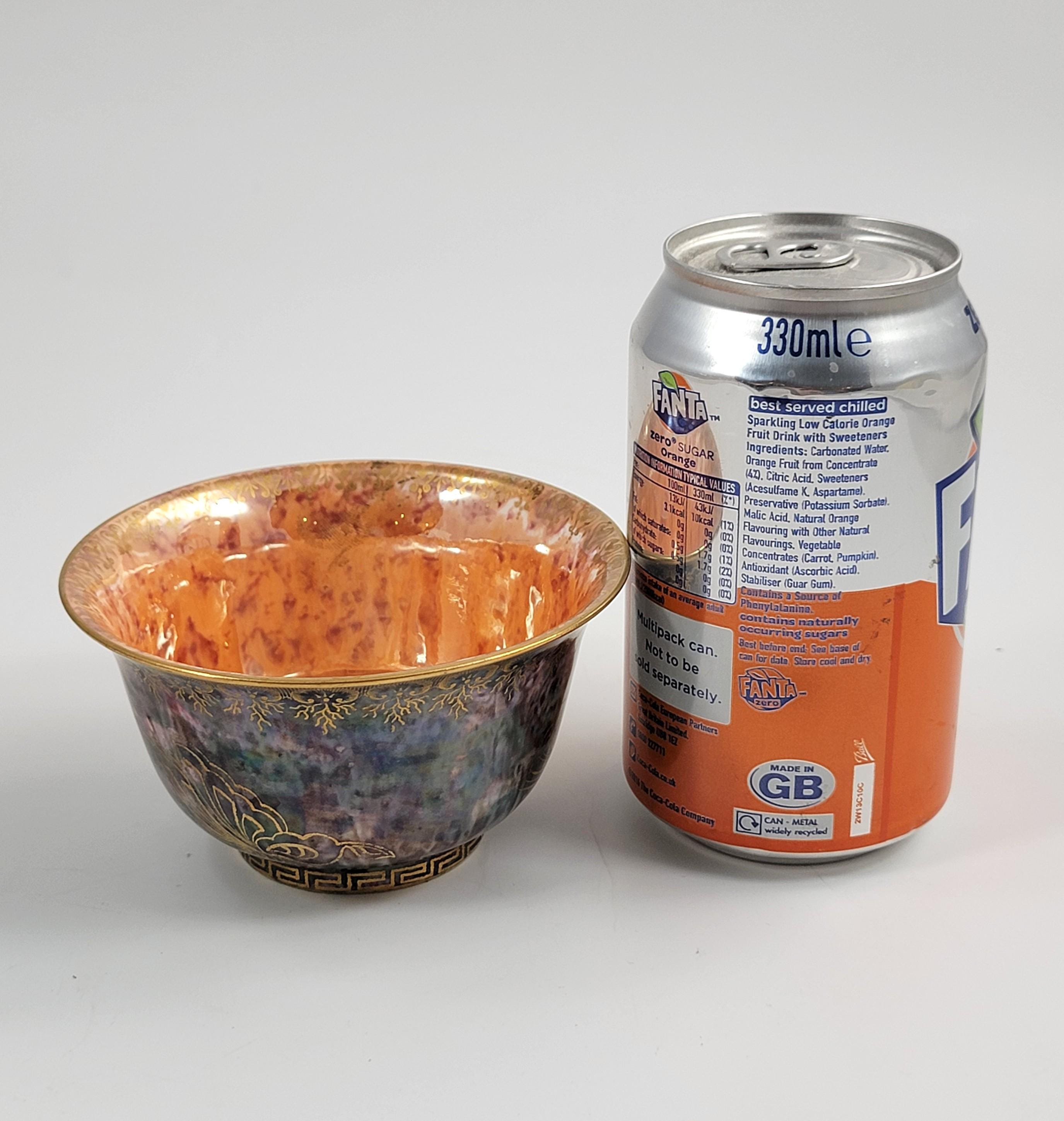Daisy Makeig-Jones Wedgwood, Rare Lustre Bowl, Butterflies & Oriental Motifs, c.1915