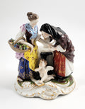 Oldest Volkstedt Porcelain Group “Fortune Teller with Cupid”, German Thuringia, 1915