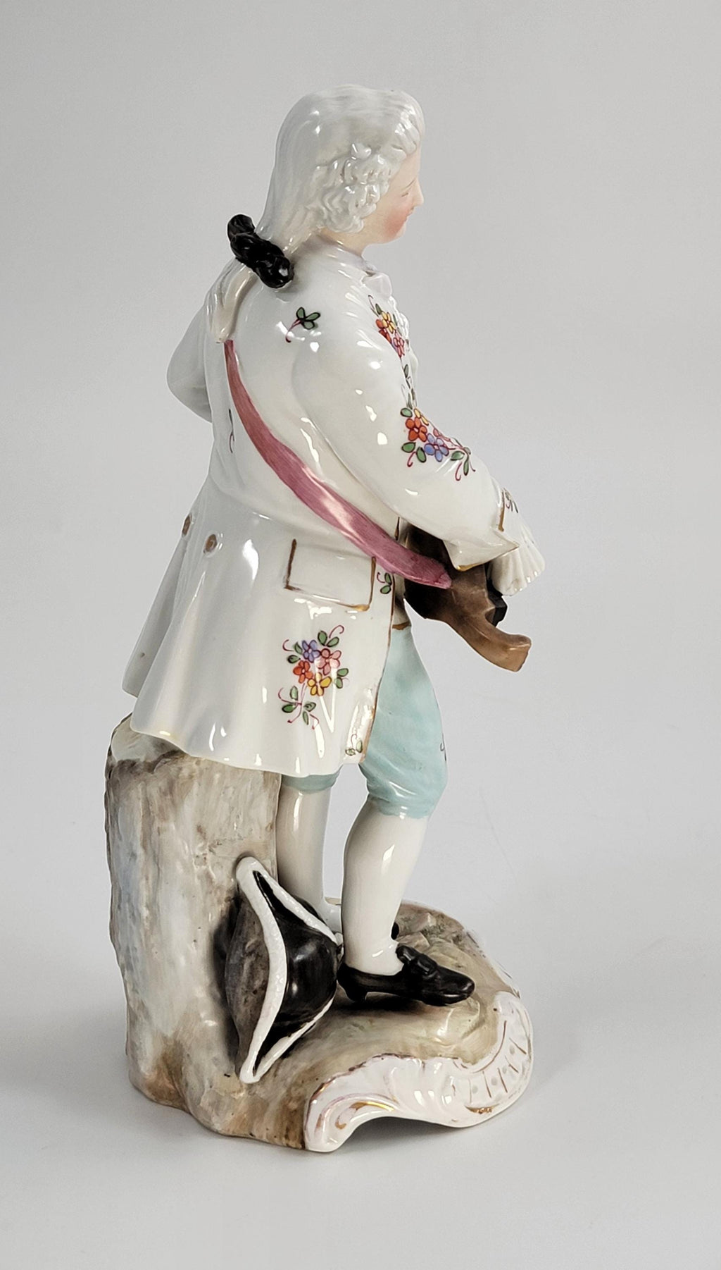 Samson Paris Porcelain Gallant with Hurdy-Gurdy, Dresden Style, c.1880