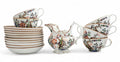 Minton Kakiemon Tiger Tea Set with 6 Cups, 10 Saucers and Cream Jug, 1847–1861