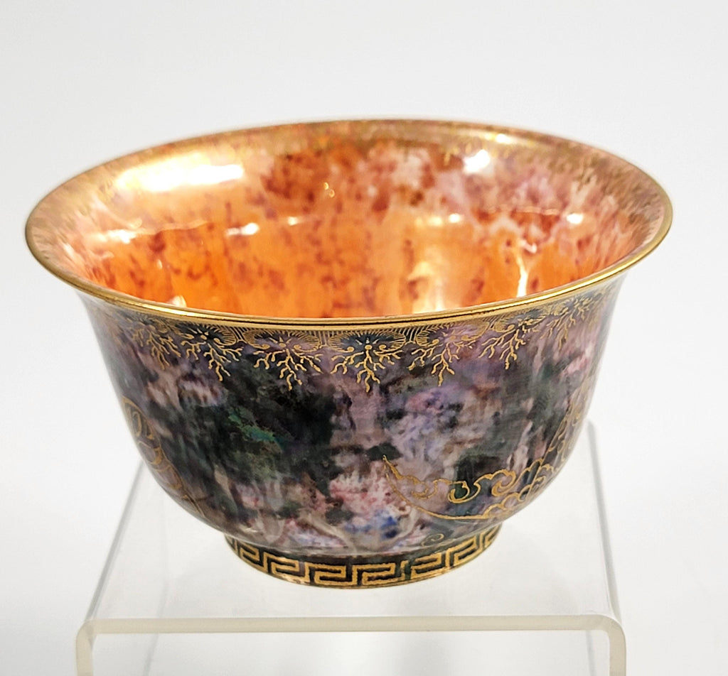 Daisy Makeig-Jones Wedgwood, Rare Lustre Bowl, Butterflies & Oriental Motifs, c.1915