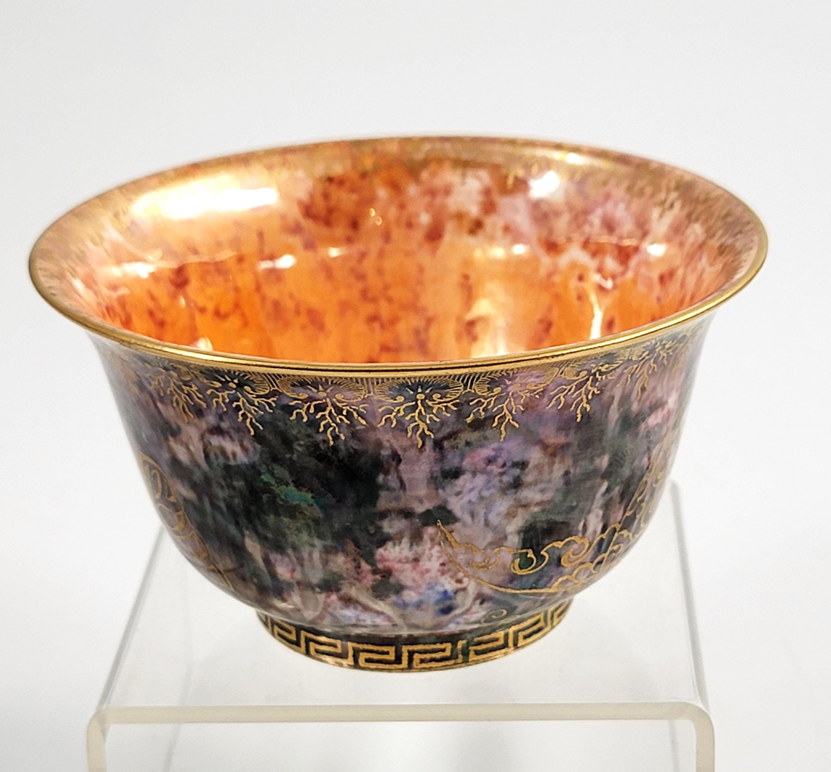 Daisy Makeig-Jones Wedgwood, Rare Lustre Bowl, Butterflies & Oriental Motifs, c.1915