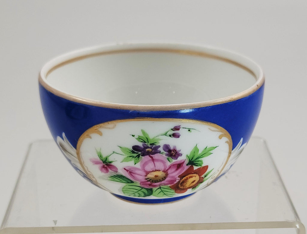 Antique Gardner Russian Porcelain Tea Cup and Saucer,  c.1880