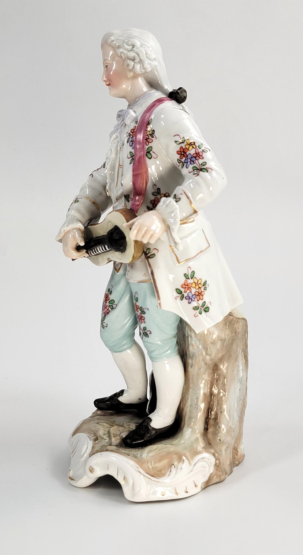 Samson Paris Porcelain Gallant with Hurdy-Gurdy, Dresden Style, c.1880