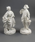 KPM-School Blanc-de-Chine Pair “Grape Harvesters”, c.1880