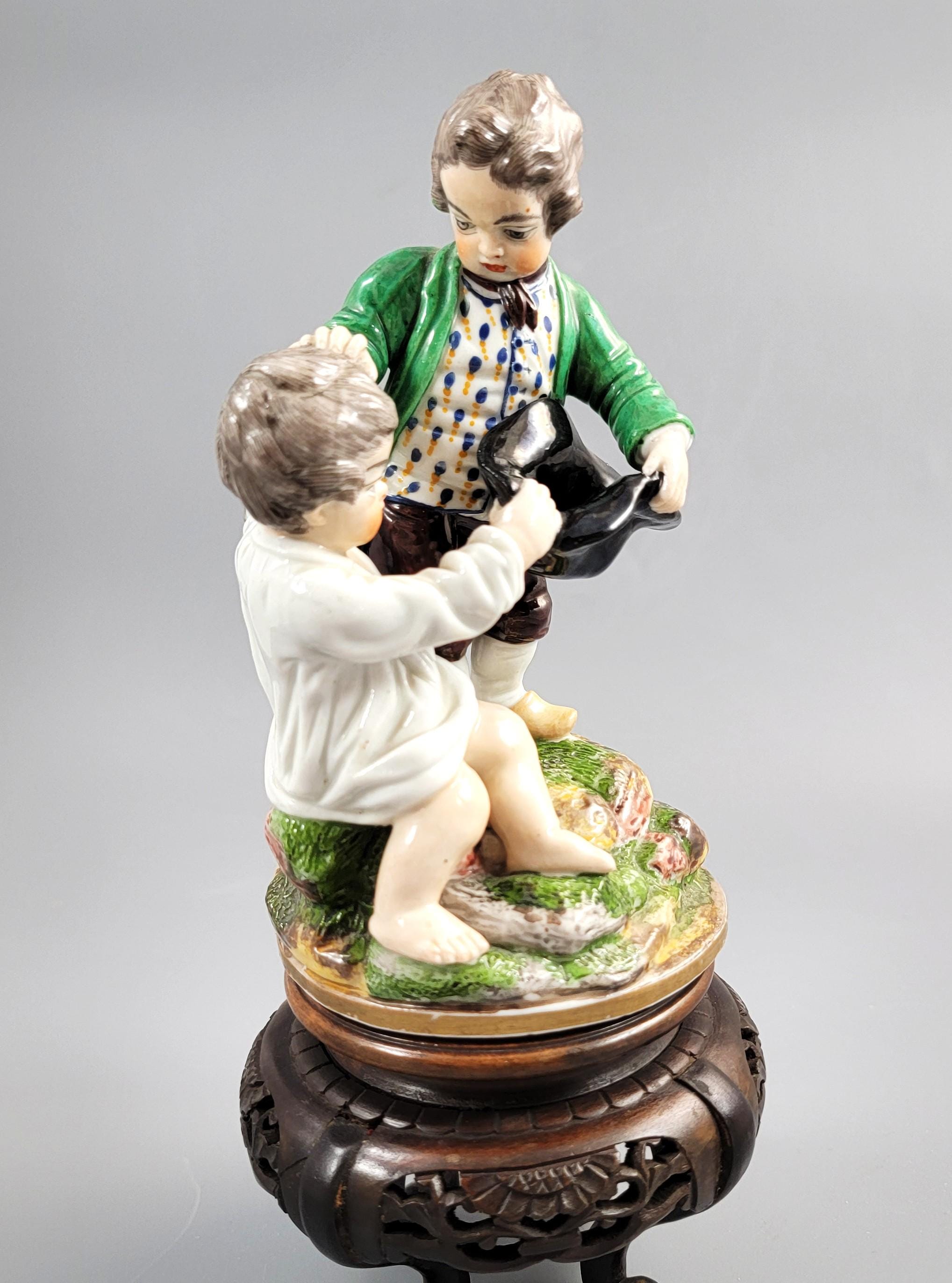 Niderviller Porcelain Group “Fighting Boys”, c.1815