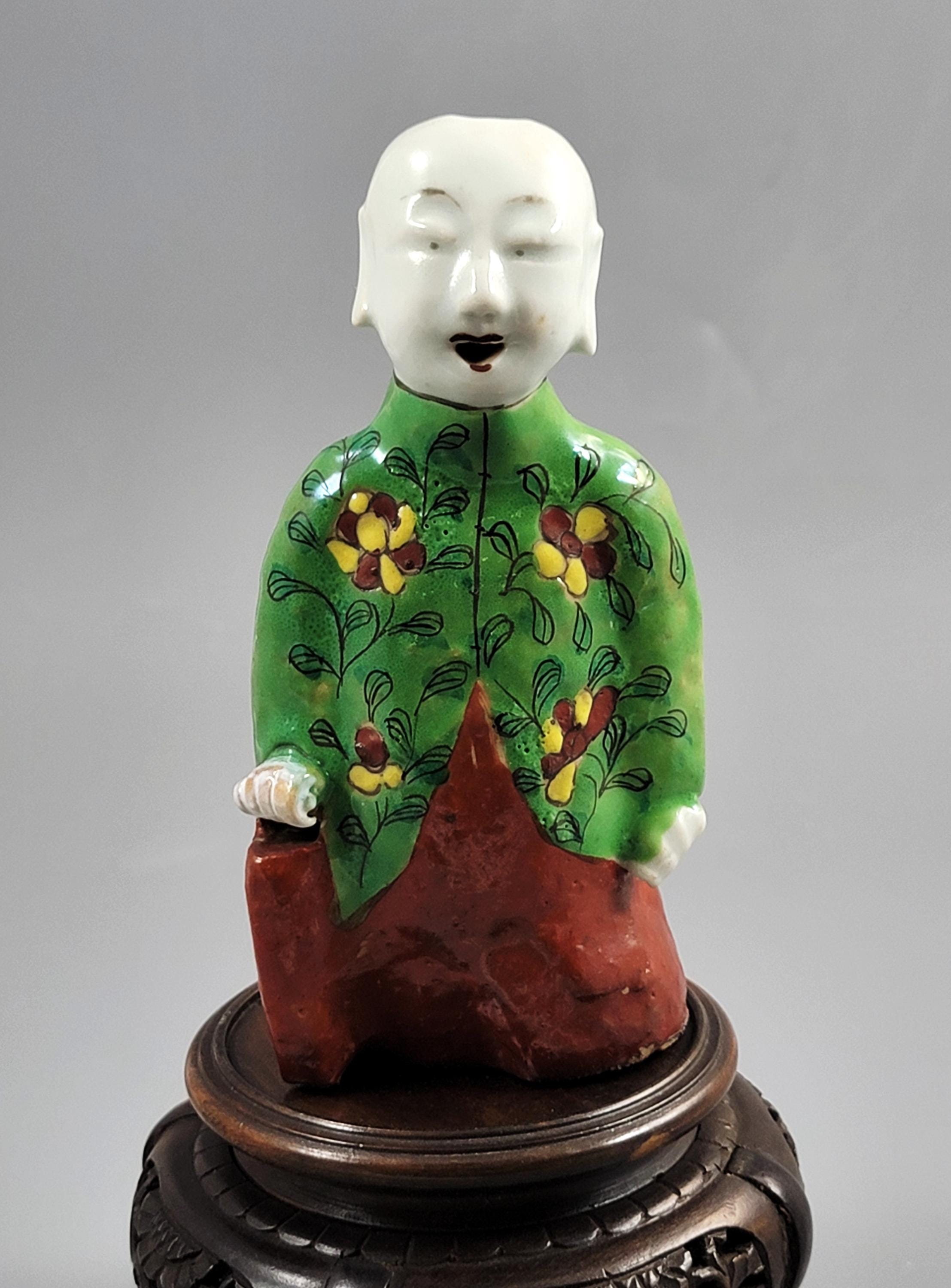 Chinese Laughing Boy Incense Holder, c.1880