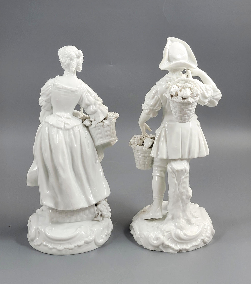 KPM-School Blanc-de-Chine Pair “Grape Harvesters”, c.1880